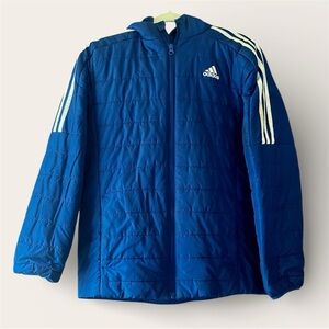 Adidas Classic Puffer Jacket, Blue - Boys
